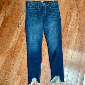 Hudson Krista Super Skinny Raw Hem Jeans